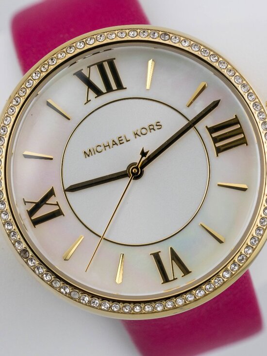 Michael Kors MK-2684 Genuine Leather Band Quartz Analog Women\'s Watch New Batter main image 9